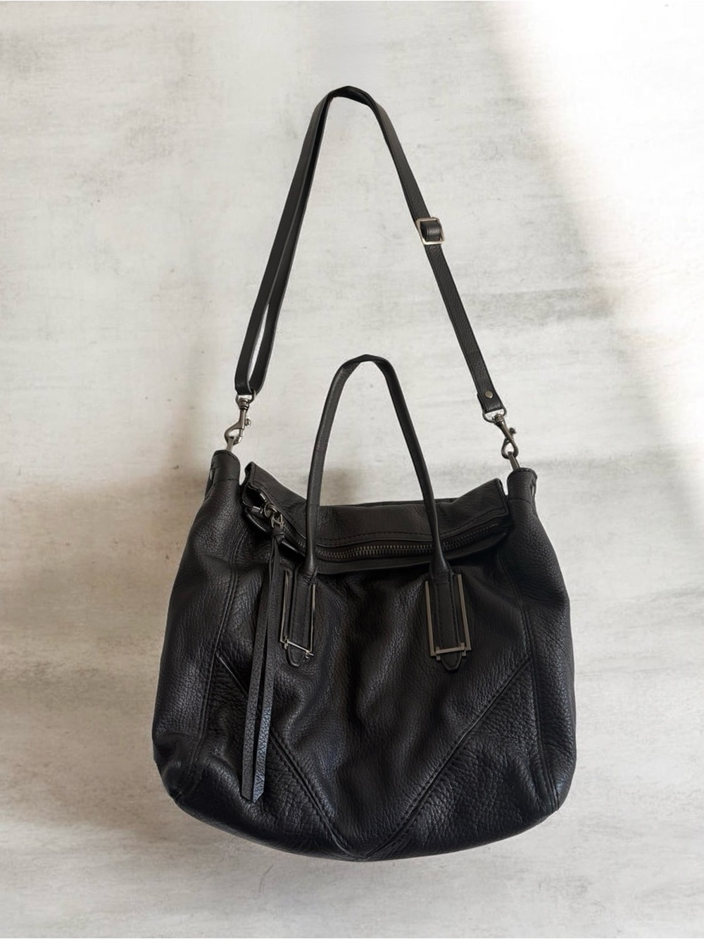 Botkier Black Leather Shoulder Tote